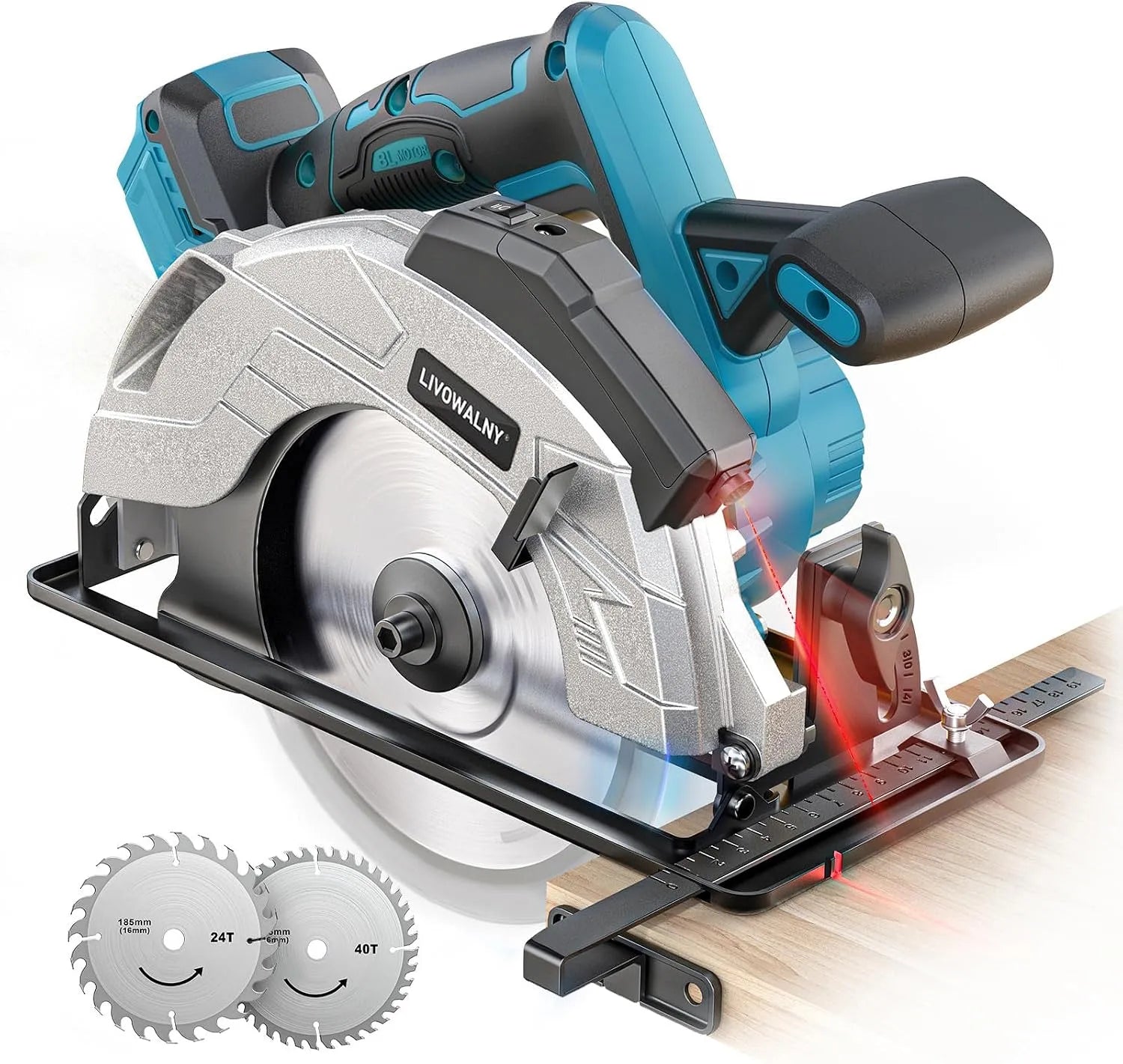 Makita Scie circulaire – LIVOWALNY, sans fil, moteur sans balais, 165 mm, 20 mm, 66 mm, 18V