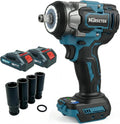 Makita 18 Clé à chocs sans fil avec lumière LED, moteur sans balais, affichage LED, 27 cm, 213,4 m, 18 V