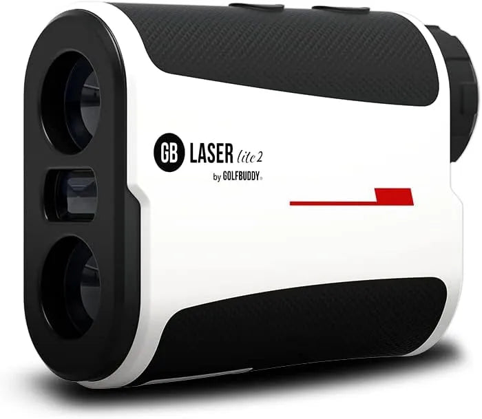 GolfBuddy GB Laser Lite Rangefinder with Slope on/Off Functionality: blanc