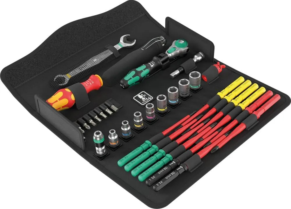 Wera 05135926001 Kraftform Kompakt W 1 Maintenance: format compact, isolé, 35 pièces
