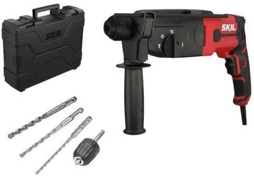 Perforateur burineur pour percer avec percussion et travailler au burin 850 w 4 fonctions SKIL