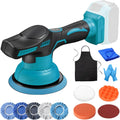 Makita 18 Polisseuse électrique et machine à polir: sans fil, 12 pièces, 150 mm, 18 V, 8 vitesses, pour l'entretien automobile