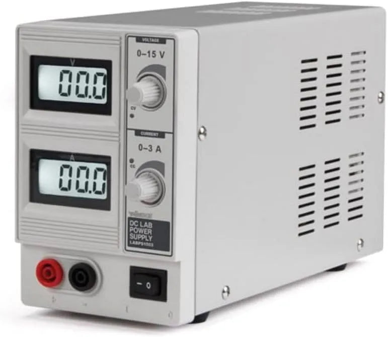 Velleman VCC/0-3 Alimentation de laboratoire CC réglable et alimentation de banc, avec affichage numérique, pour test électronique et réparation