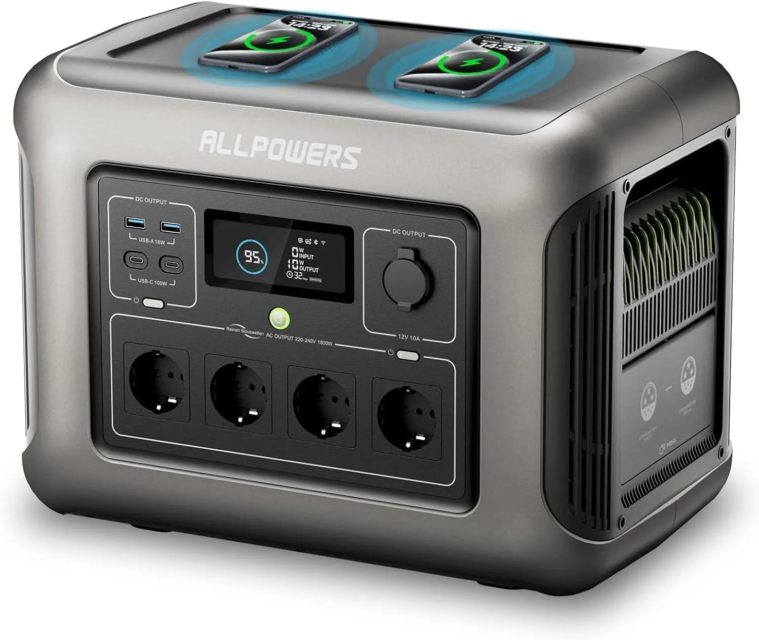 ALLPOWERS R1500 Station électrique portable et générateur solaire, 1152Wh, alimentation solaire, 1800W, pour camping et camping-car