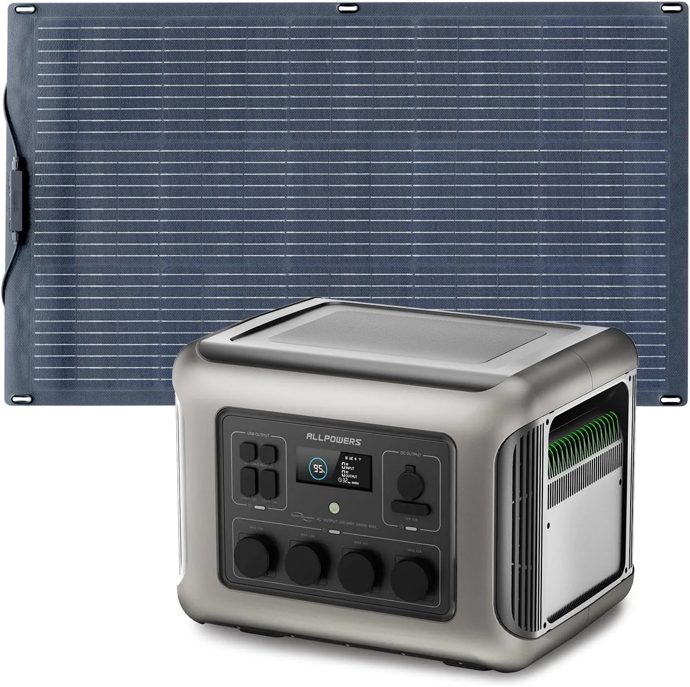 ALLPOWERS R2500 Panneau solaire et module photovoltaïque, 1920Wh, flexible