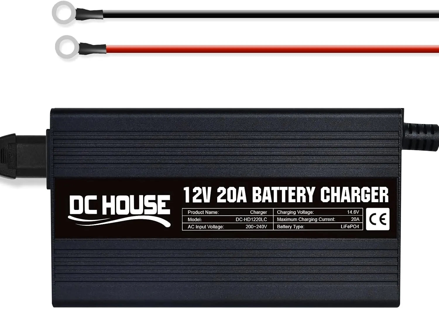LiFePO4 Chargeur intelligent de batterie et chargeur d'entretien, 12V, 20A, pour bateau et alimentation marine