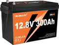 LiFePO4 Batterie lithium LiFePO4 et batterie solaire à décharge profonde, 300Ah, 12V, 200A, avec BMS