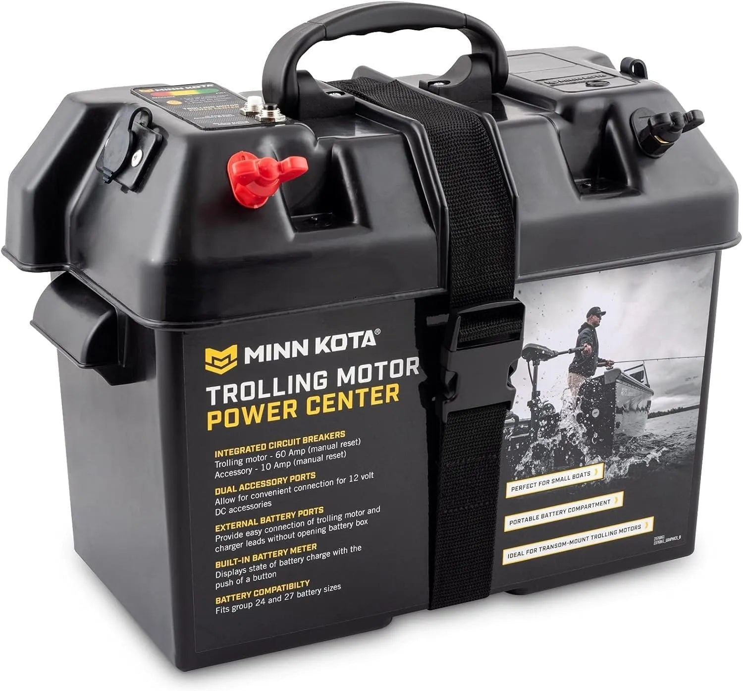 Minn Kota Batterie pour moteur hors-bord Noir/rouge