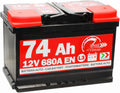 Speed - SMC - Batterie de voiture 12 V 74 Ah 680 A - pôle positif à droite - code L374