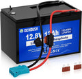 LifePo4 Batterie lithium LiFePO4 et batterie solaire à décharge profonde, 12Ah, 12V, 15A, alimentation solaire, avec BMS, pour camping et camping-car