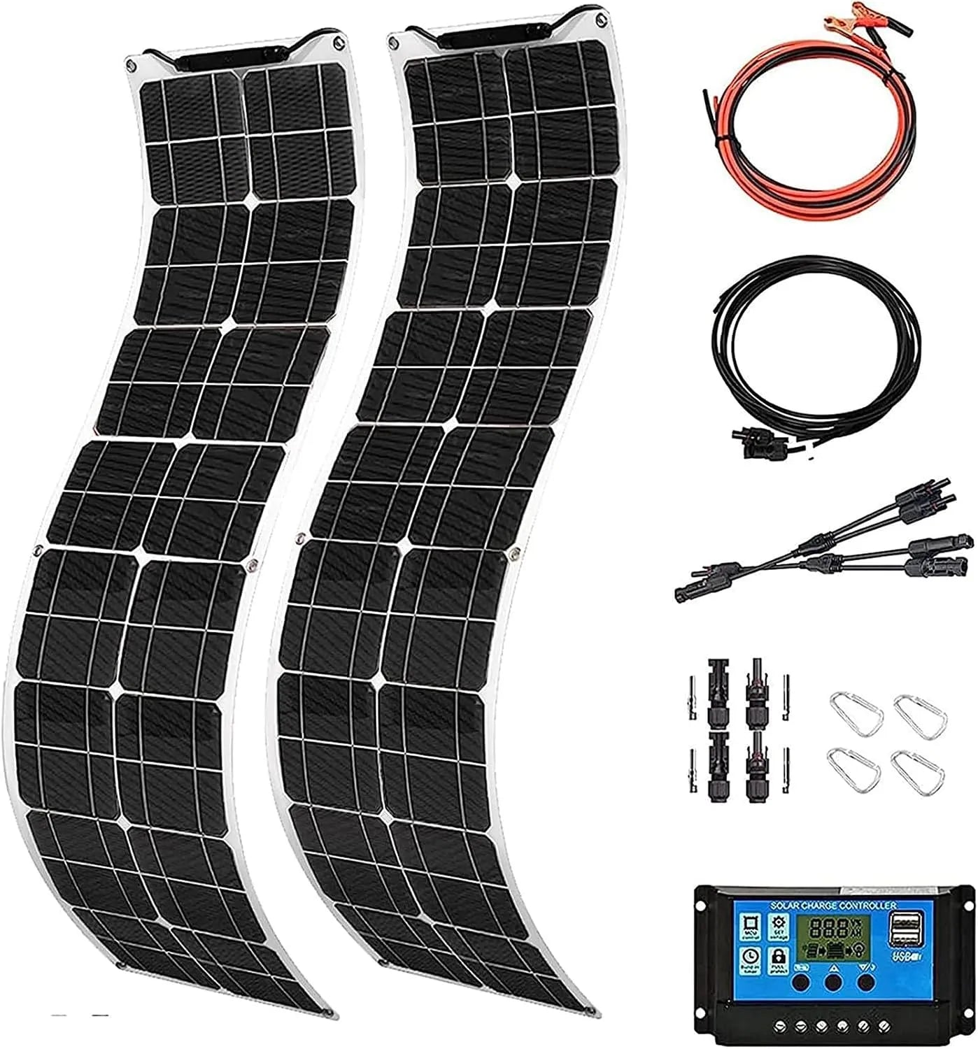 Panneau solaire et module photovoltaïque, 800 W, monocristallin, 200 W, 12 V, pour bateau et alimentation marine