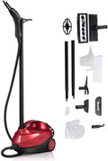 COSTWAY Nettoyeur vapeur, format portable, 1,5 L, 2000W, pour tapis et tissus d'ameublement, rouge