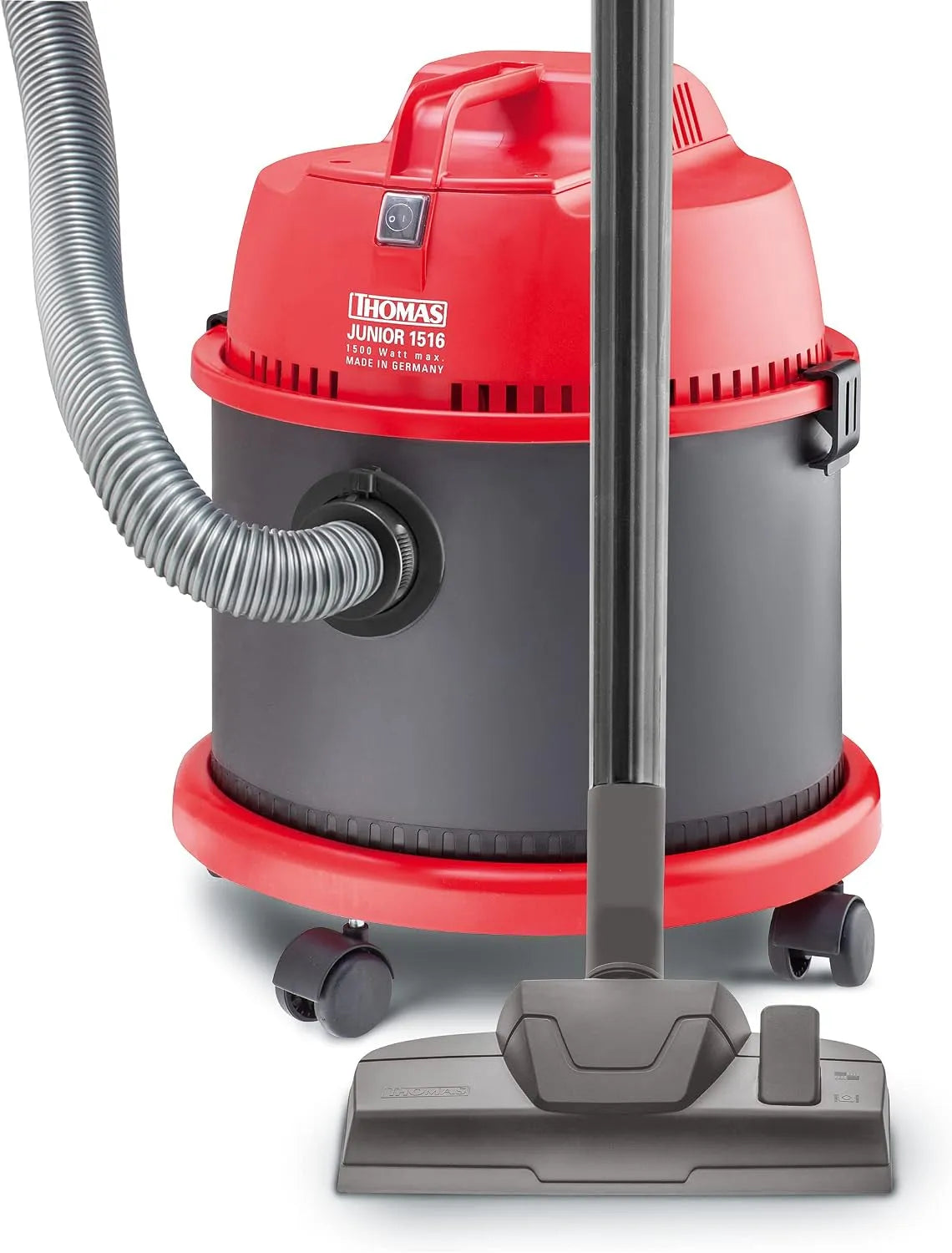 Aspirateur eau et poussière pour débris secs et liquides renversés et aspirateur industriel, 37 × 37 × 49,2 cm, 1500 W, noir
