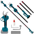 Makita 18 Élagueuse sur perche pour atteindre les branches hautes lors de l'entretien des arbres, manche télescopique, 2 en 1, 18 V