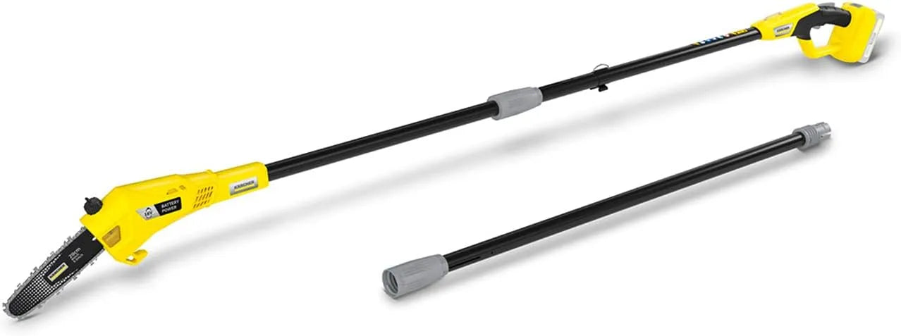 Kärcher 18 PSW 18 Élagueuse sur perche et tronçonneuse télescopique, sans fil, 20 cm, 90 m, 18 V, pour l'entretien automobile