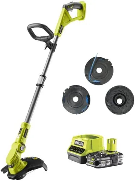 Ryobi RLT183225FPK3 Tondeuse à gazon – 18V, 2.5 Ah, 2 Ah, vert
