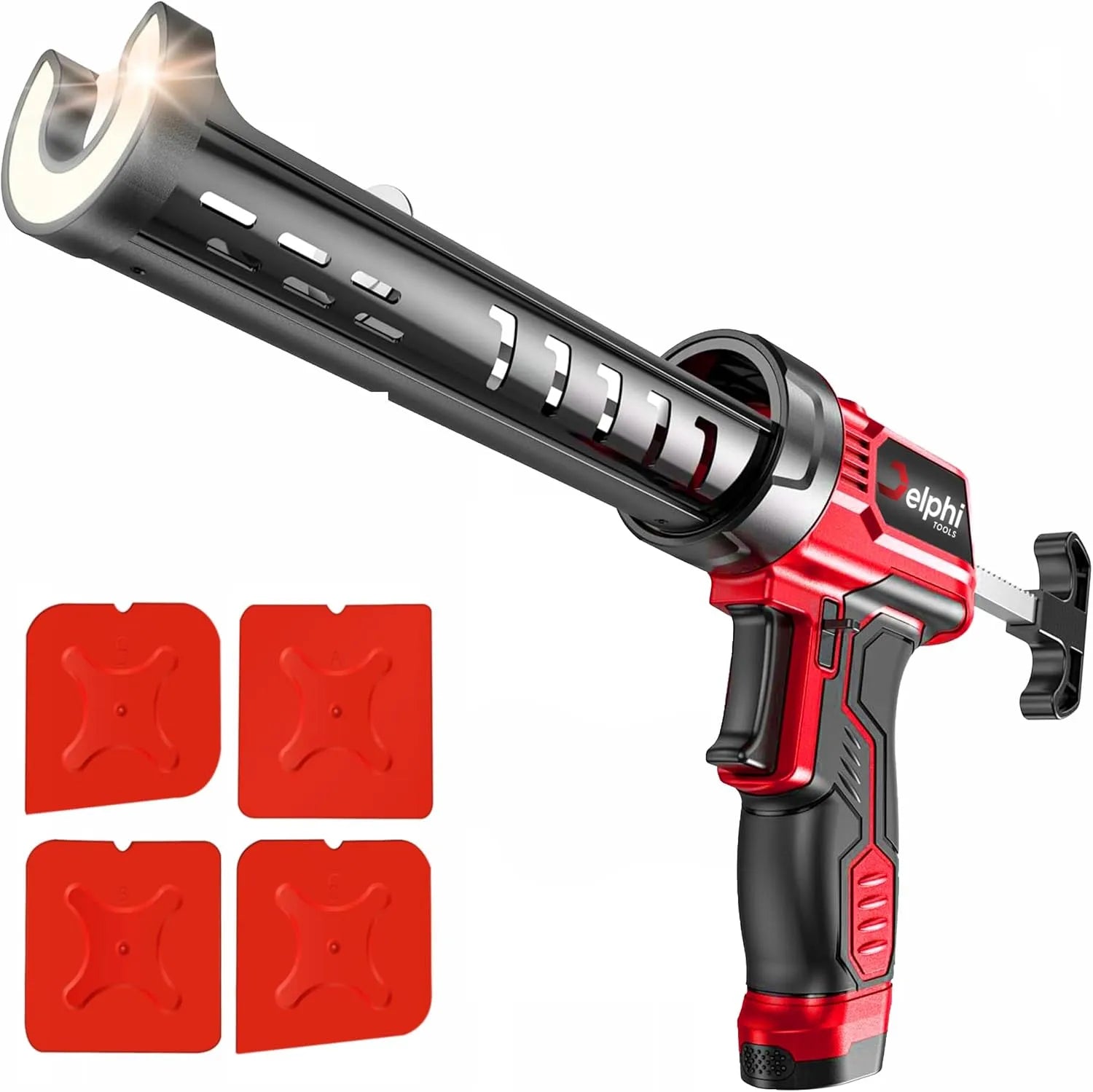 Pistolet à cartouche pour appliquer régulièrement silicone, mastic et produits d'étanchéité sans fil 330-600 ml pour colle acrylique – en silicone