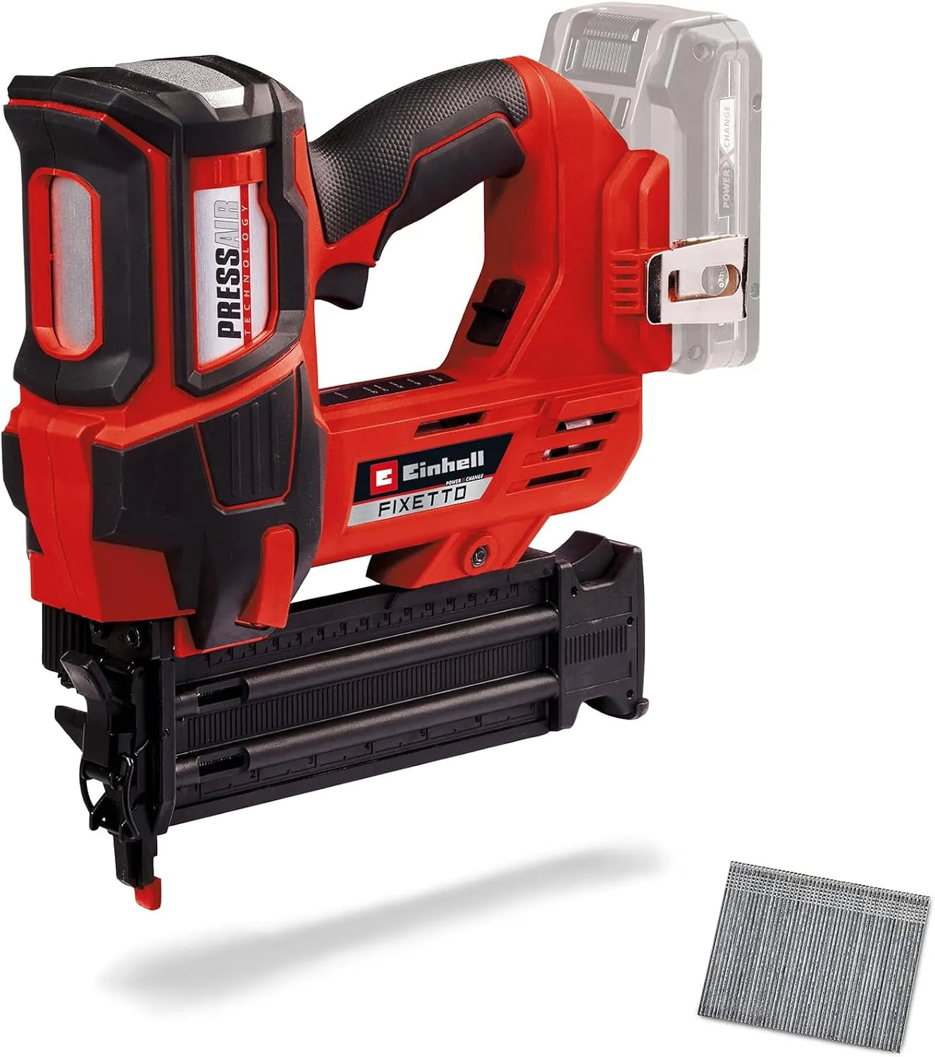 Einhell Cloueur-agrafeur et cloueuse électrique: FIXETTO, sans fil, usage professionnel, 50mm, 1,0mm, 18V