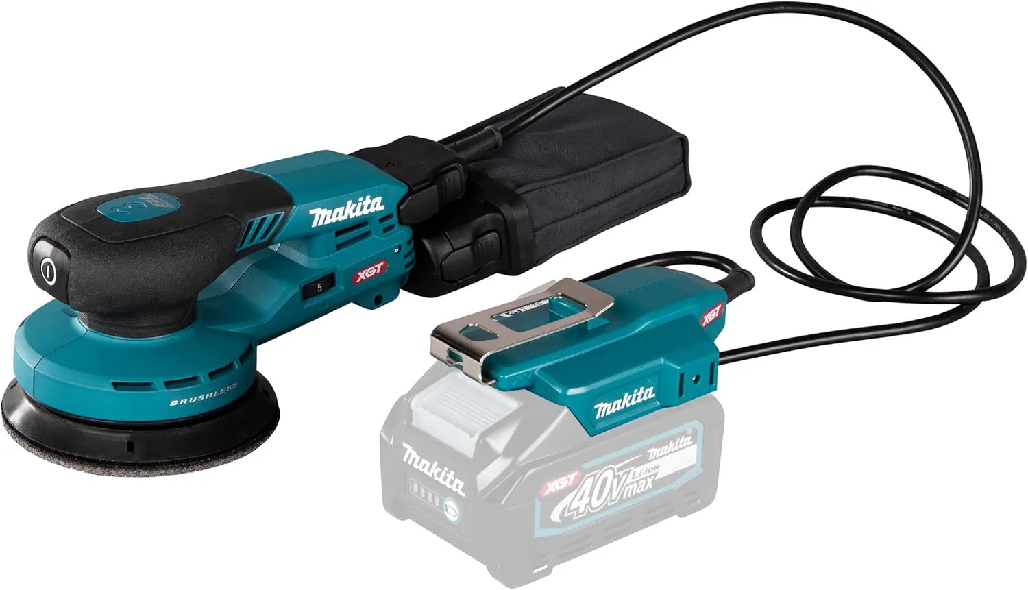 Makita BO003CGZ Ponceuse électrique: moteur sans balais, 125 mm, 40 V