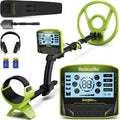 Hazlewolke Detecteur de Metaux pour Adultes, LCD, résistant à l'eau, avec écran, usage professionnel, 25cm, 5 Modes