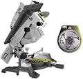 Ryobi RTMS1800-G Pack Scie sur table pour guider des coupes droites sur panneaux et pièces et onglet électrique 1800W 254mm RTMS1800-G
