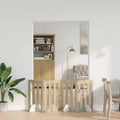 Clôture pliable pour animaux de compagnie en bois de chêne: 201 × 38 × 70 cm