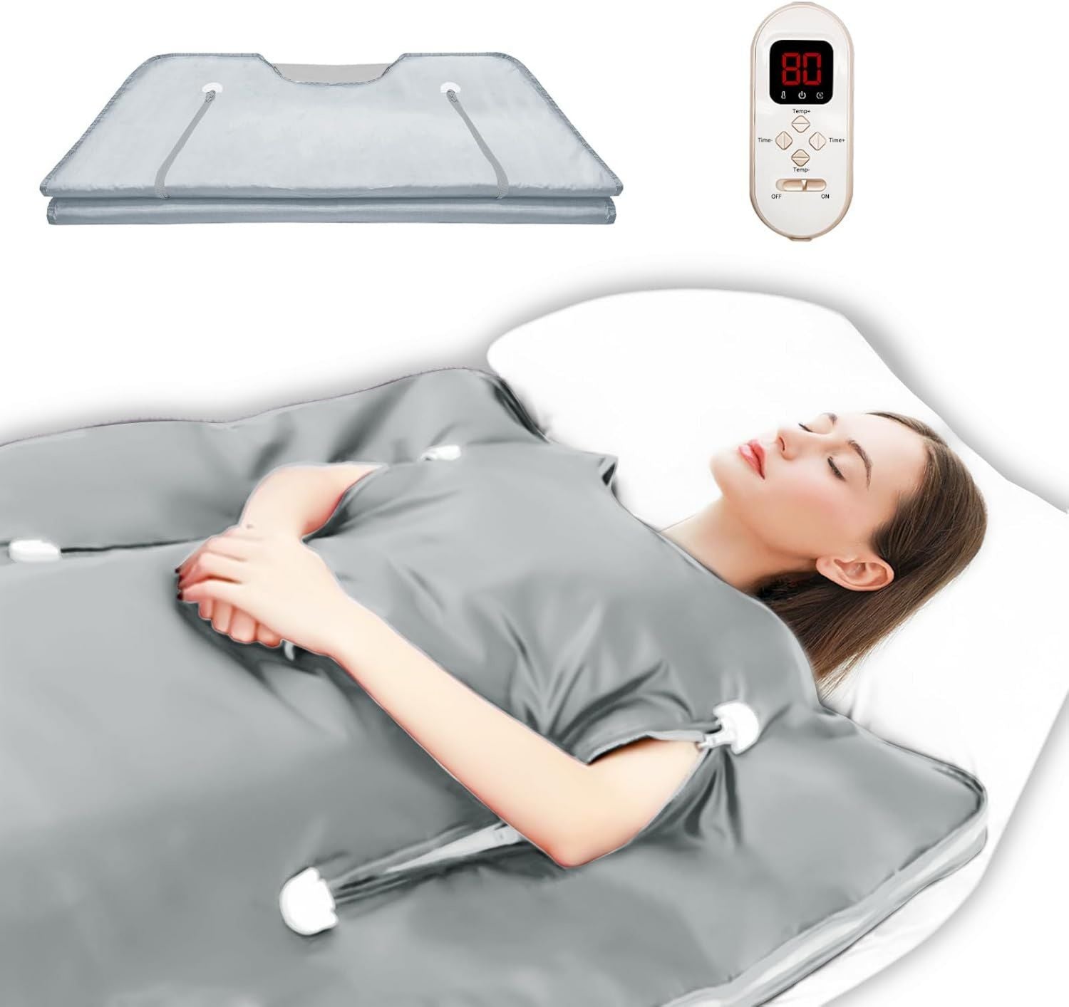Couverture de sauna infrarouge - format portable, usage à domicile, 9 m, 6 m