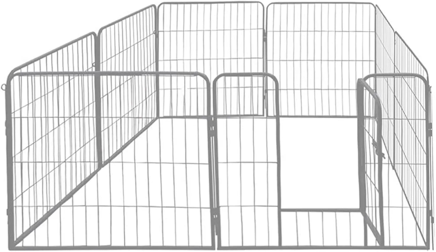 Parc pour animaux: 16 ou 24 Panneaux Argent