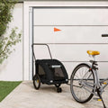 Remorque vélo pour animaux – 137 × 68 × 72 cm, 45 kg, noir