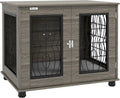 Couchage pour animaux – Meuble avec coussin de porte verrouillable, 20 kg