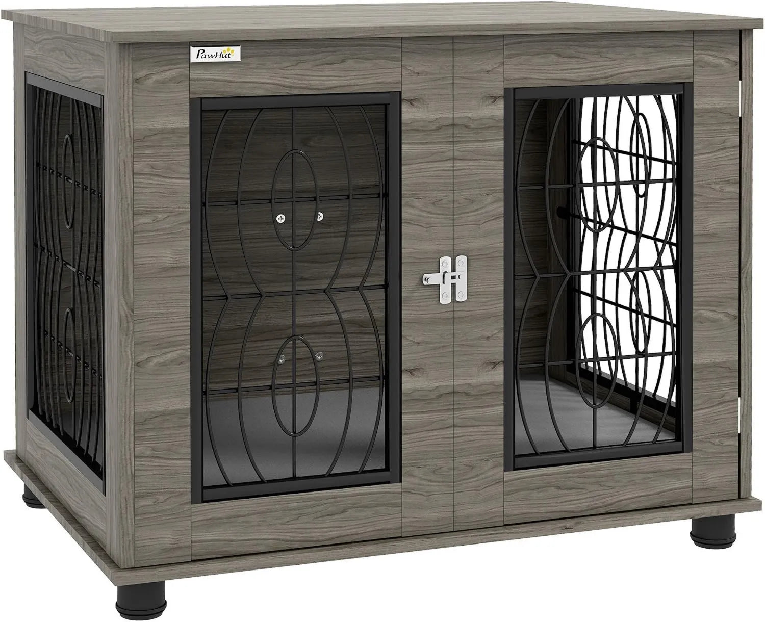 Couchage pour animaux – Meuble avec coussin de porte verrouillable, 20 kg