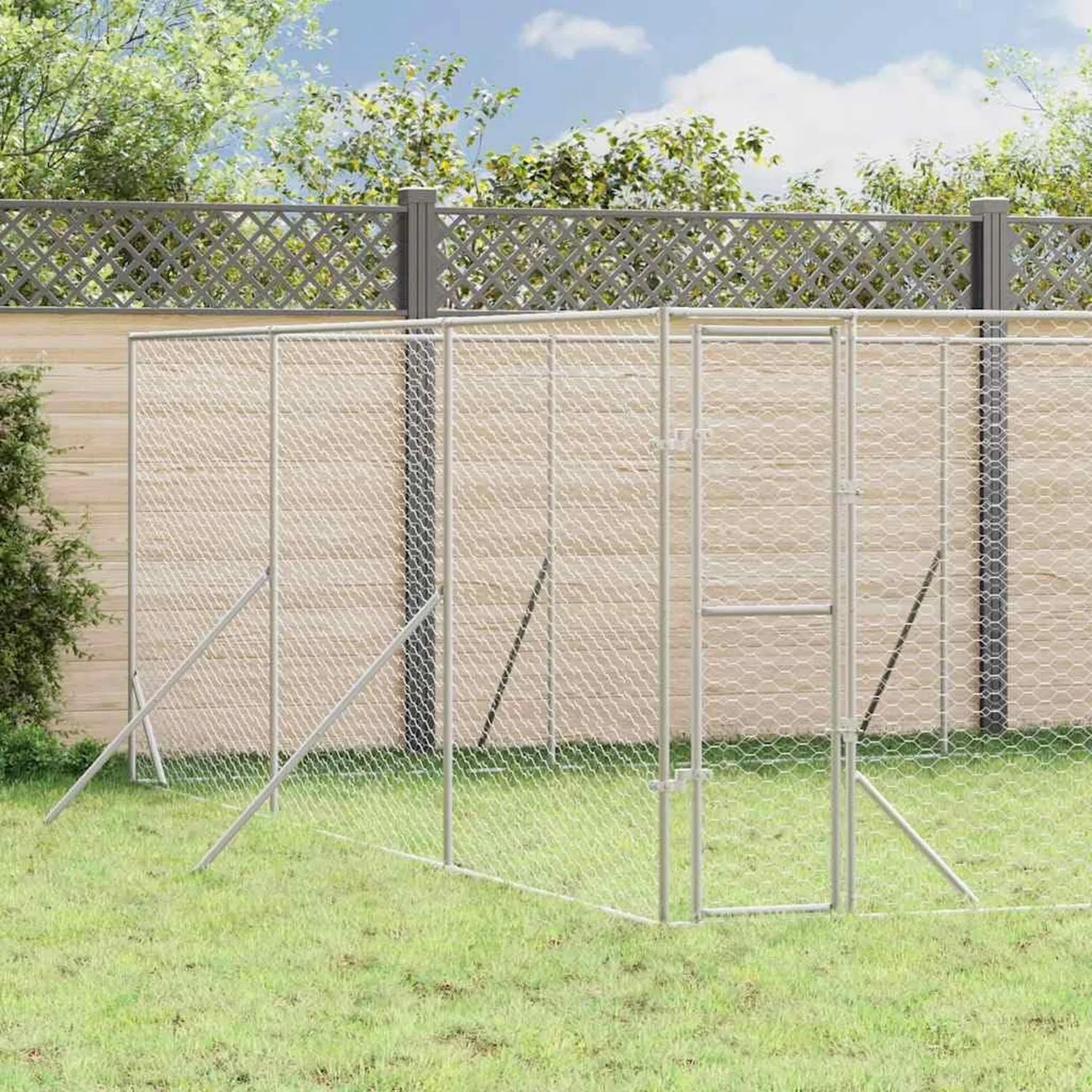 Chenil pour chien – aération en maille, 6 × 6 × 2 m