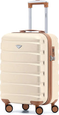 Flight Knight Valises Rigides Legeresen Abs A 4 Roues Valises – avec roulettes, 55 × 35 × 25cm