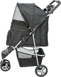 Poussette pour enfant – 47 × 100 × 80 cm, noir, TRIXIE 28958