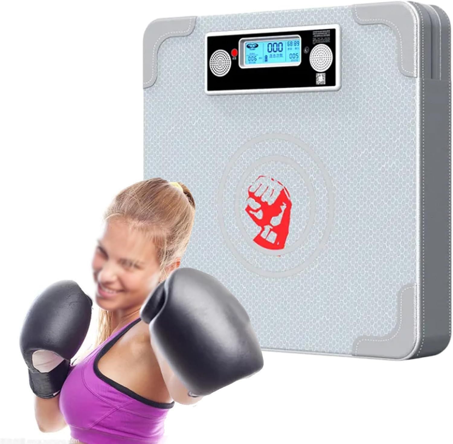 Machine de boxe musicale: montage mural, affichage LED