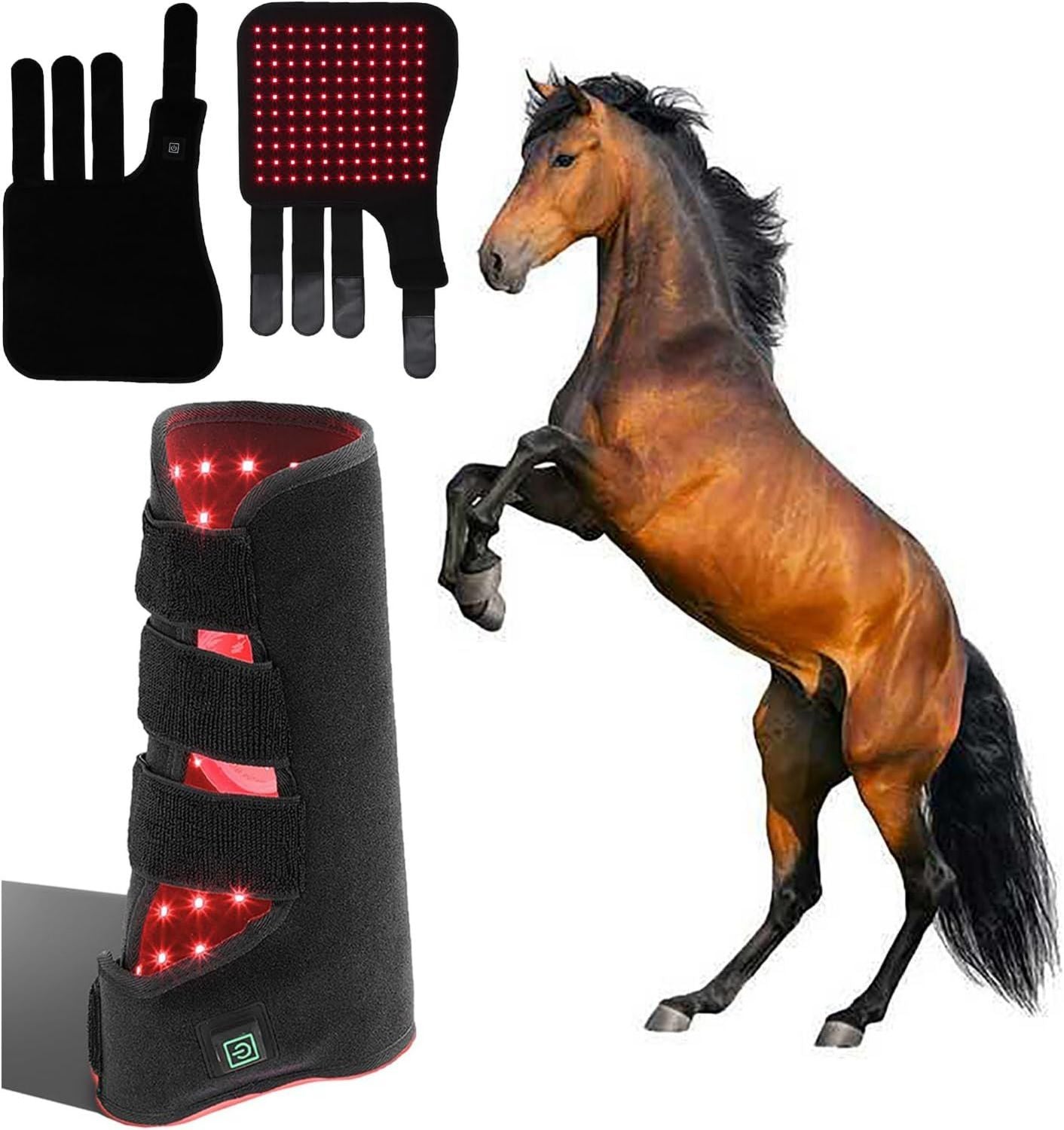 Appareil de luminothérapie LED Rouge pour Chevaux - intensité réglable, affichage LED, format portable