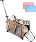 Sac de transport pour animaux: pliable, avec roulettes