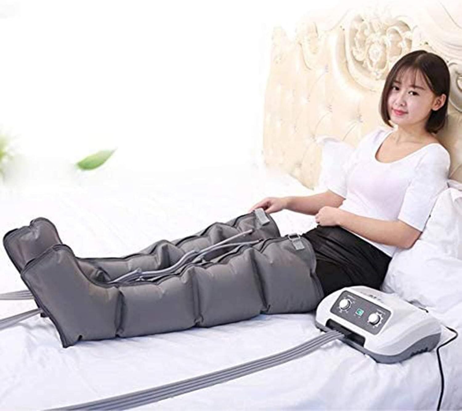 Bottes de pressothérapie: massage par compression d'air, format portable