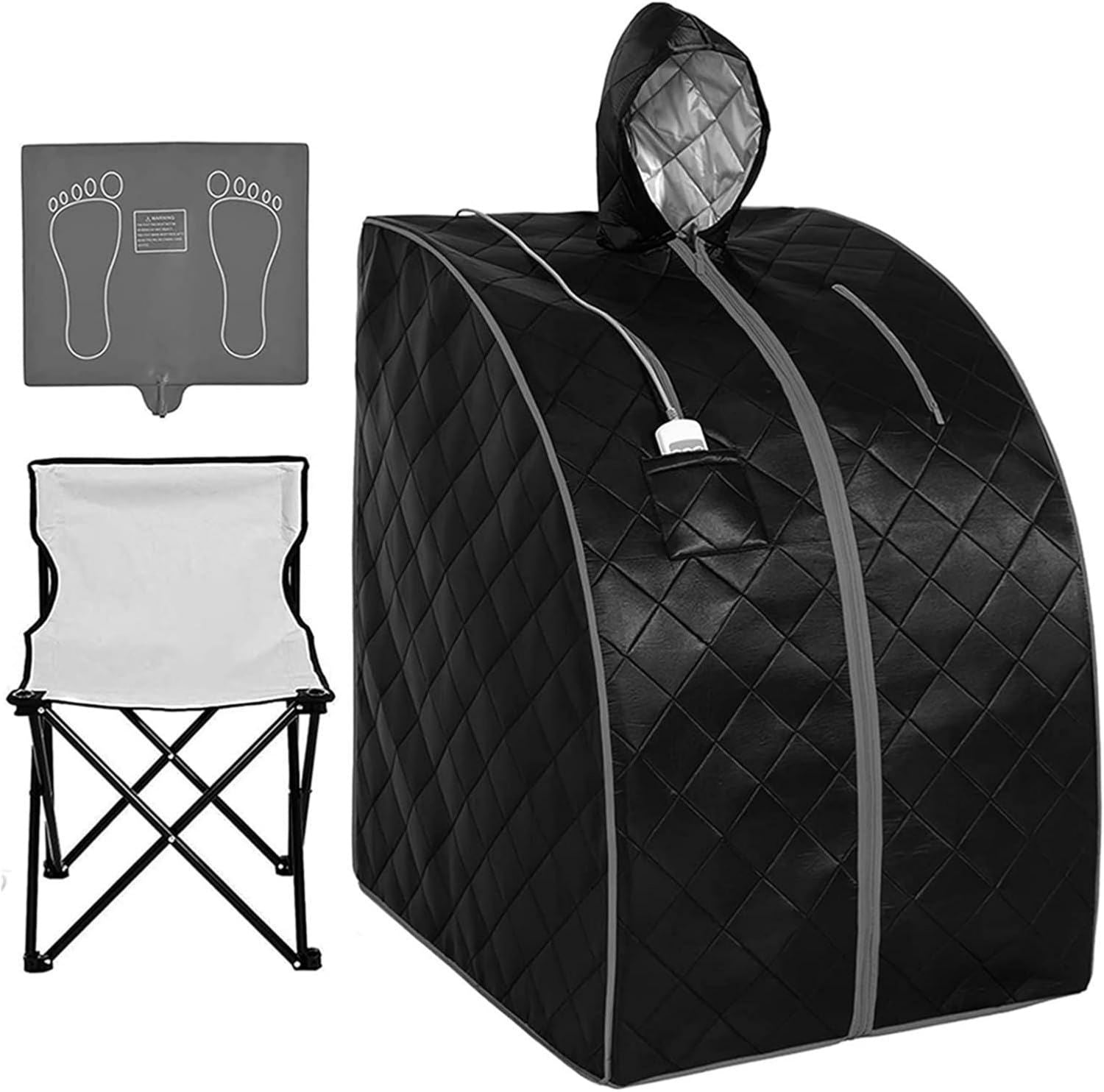 Couverture de sauna infrarouge – sur pied, avec chauffage, format portable, usage à domicile