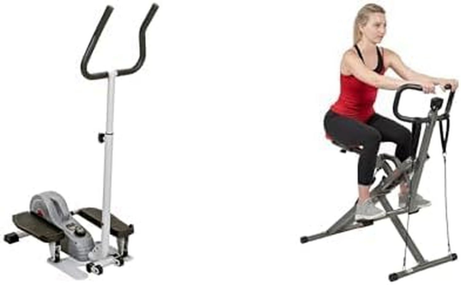Sunny Health & Fitness Compact Folding Magnetic Rowing Machine with 109 CM Slide Rail – utilisation sous bureau, format compact, 130 KG