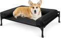 Couchage pour animaux - 74 × 46 × 18cm, noir