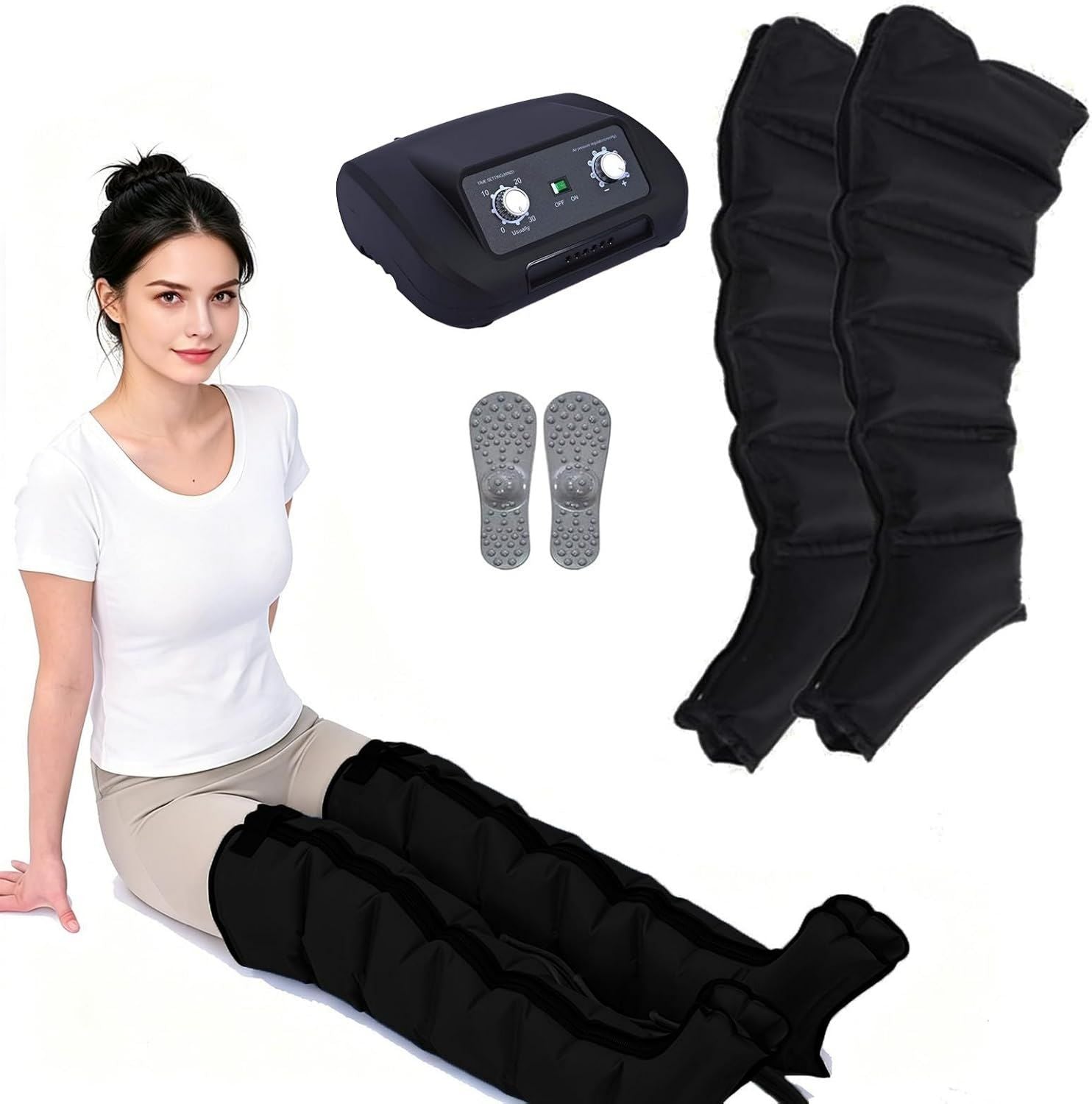 Bottes de pressothérapie - 240 mmHg, 6 Chambres