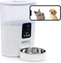 Distributeur automatique intelligent pour animaux domestiques avec caméra HD 1080p: connexion Wi-Fi, 5 L