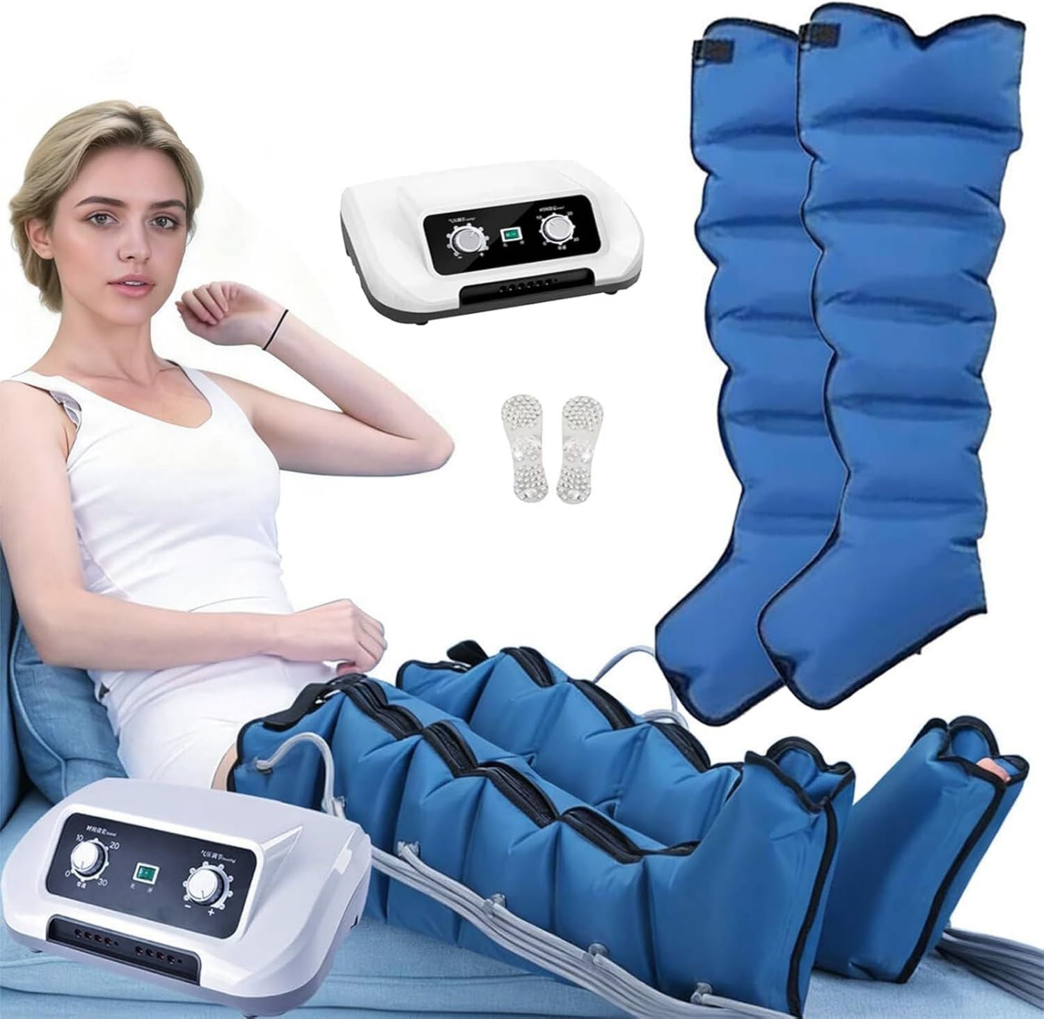 Bottes de pressothérapie – massage par compression d'air, réglable