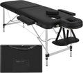 tectake ® Table de Massage Pliante Professionnelle 2 Zones Aluminium Cosmetique: en aluminium, format portable, usage professionnel