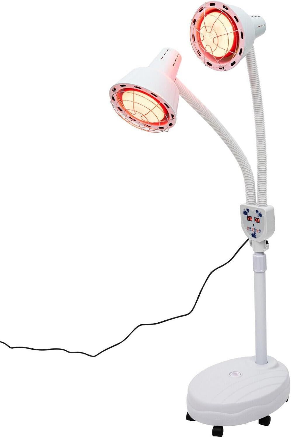 Appareil de luminothérapie rouge: pivotant, avec télécommande, avec chauffage, avec roulettes