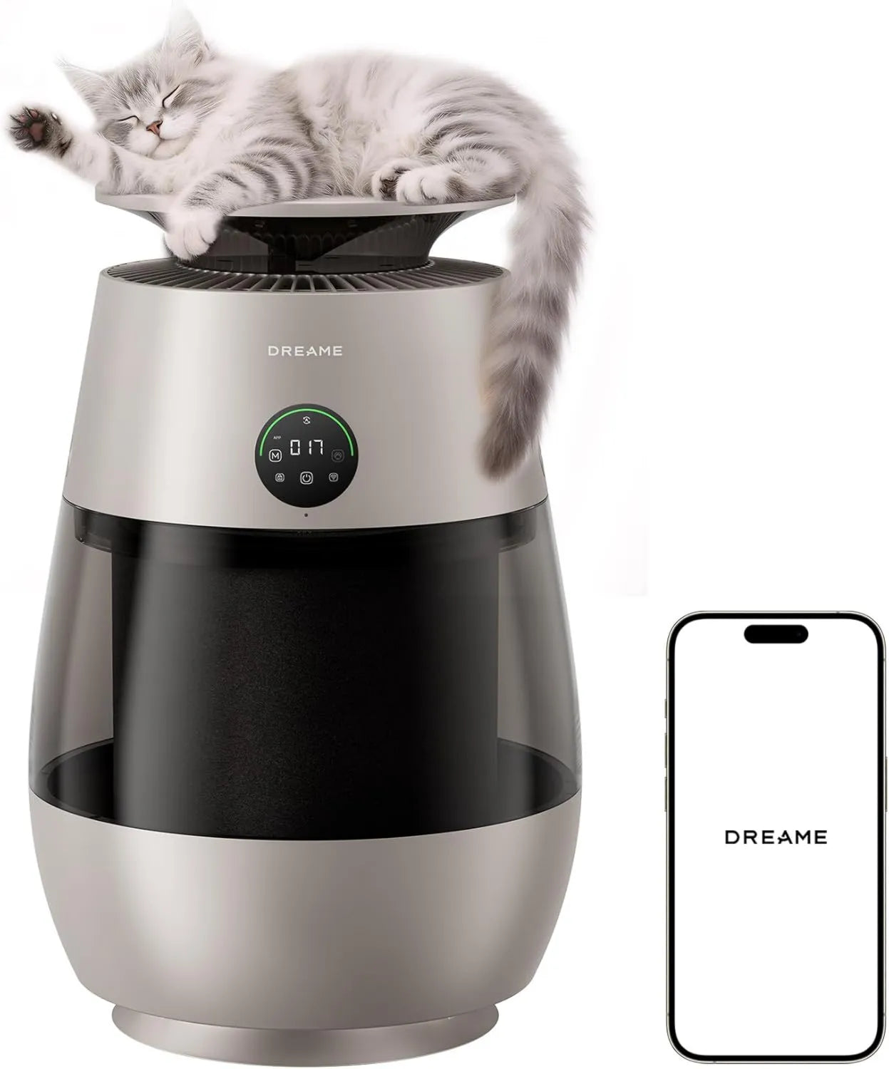 Purificateur d'air – commande via application, Retour d'Air Haute Pression Nég. 360°, DREAME AP10