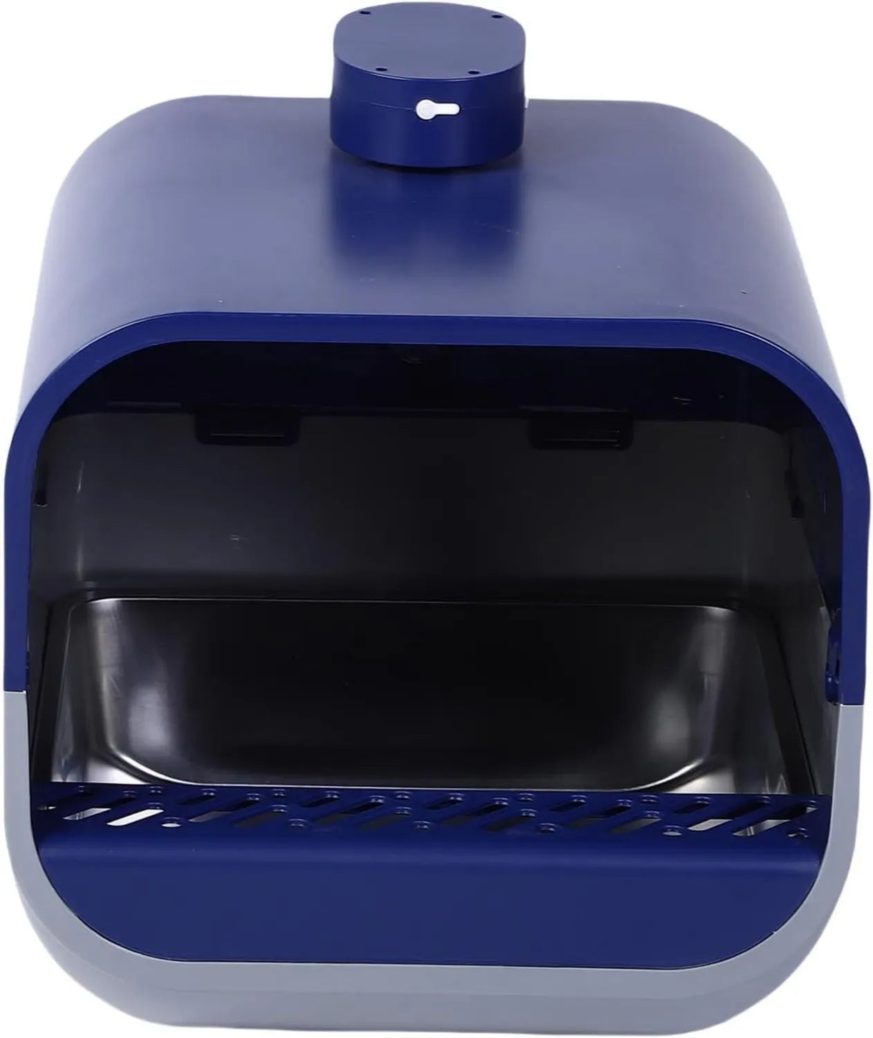 Litière autonettoyante pour chat - en acier inoxydable, bleu