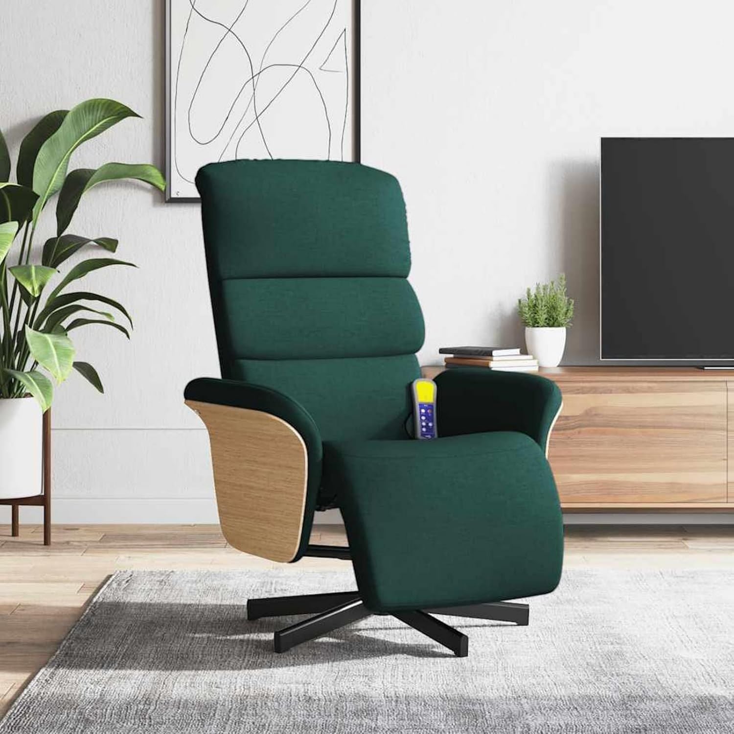 Fauteuil de massage: 5 x 129, 5 x 95, 5 cm, vert