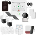 Daewoo Pack Alarme Connectée WiFi/GSM Touch 4 – commande via application, avec caméra, connexion Wi-Fi, 3 Pouces